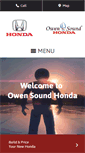 Mobile Screenshot of owensoundhonda.on.ca